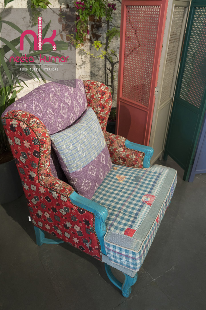 bespoke satrangi parrot chair gallery image