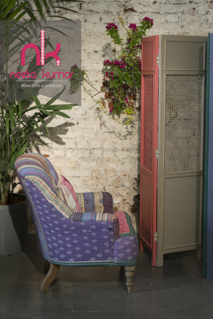 bespoke satrangi peacock chair gallery image
